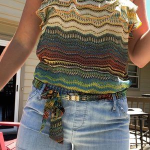 Jean short/Tank top Romper Jumpsuit